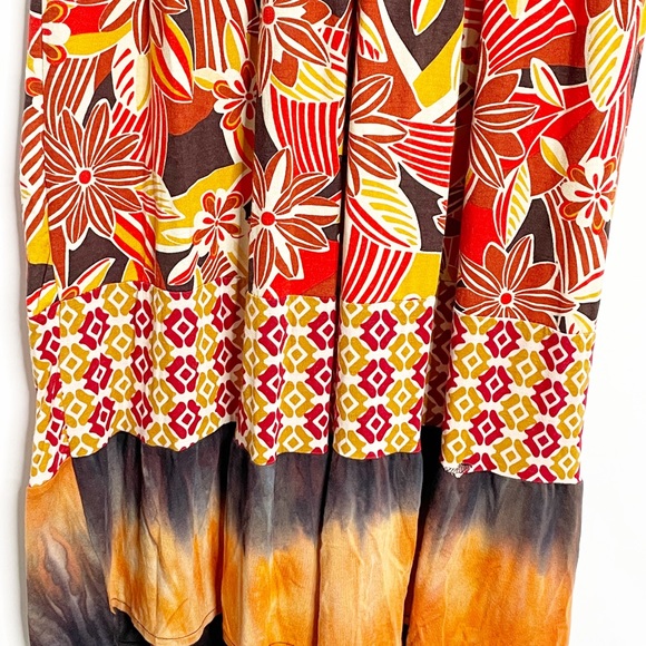 Zara Tribal Hawaiian Maxi Dress (M) - Picture 5 of 9